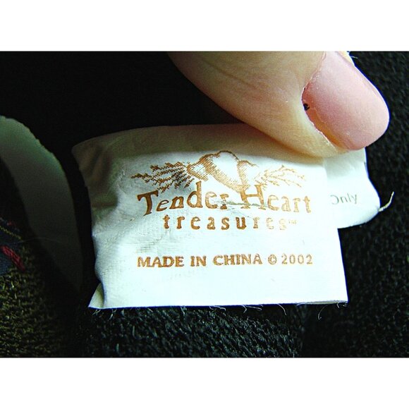 Vintage Plush Stuffed Black Cat & Bird Home Decor Tender Heart Treas Halloween - Picture 7 of 11